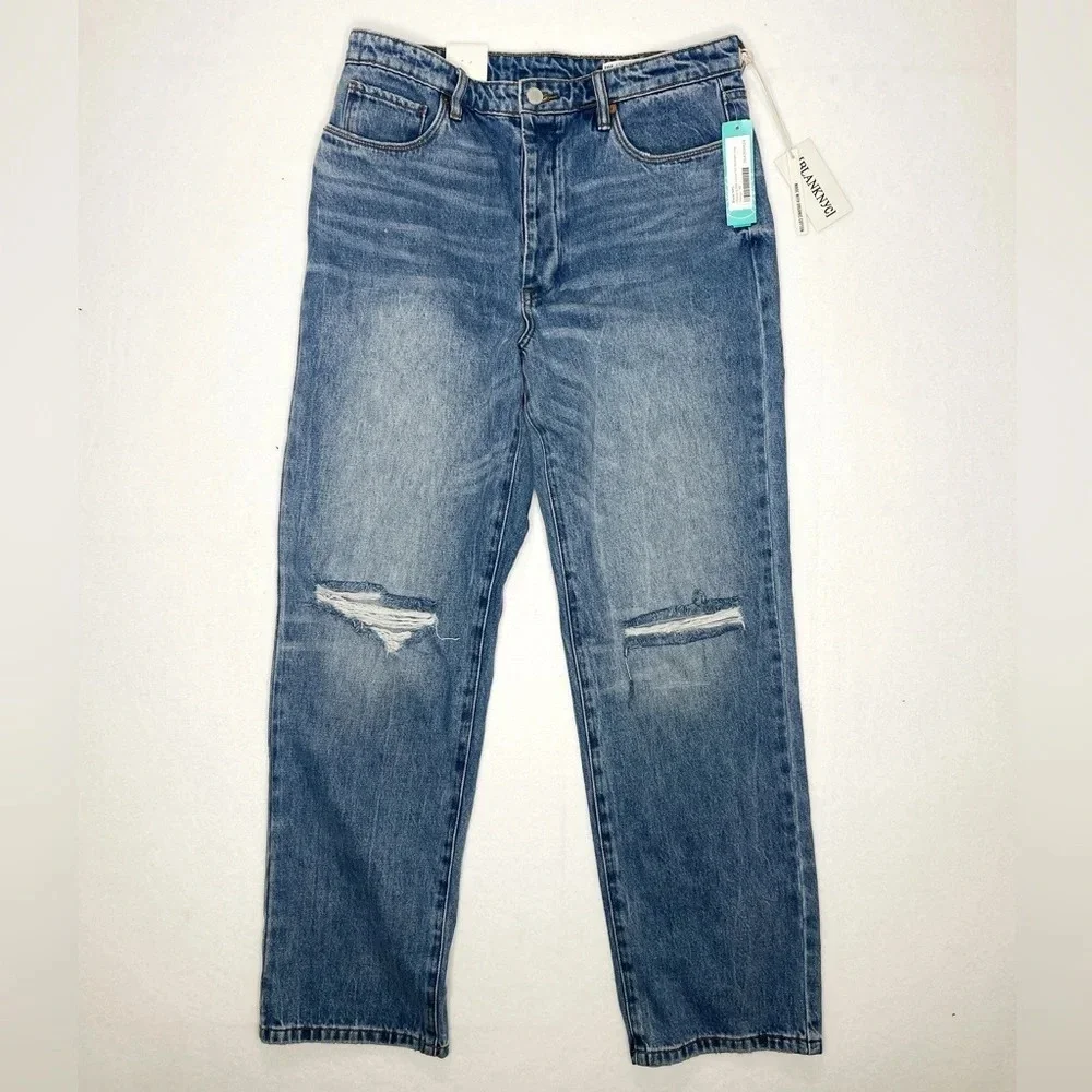 Blank NYC The Howard Mid-Rise Loose‎ Fit Organic Cotton Button Fly Jeans Size 30 - Picture 5 of 16